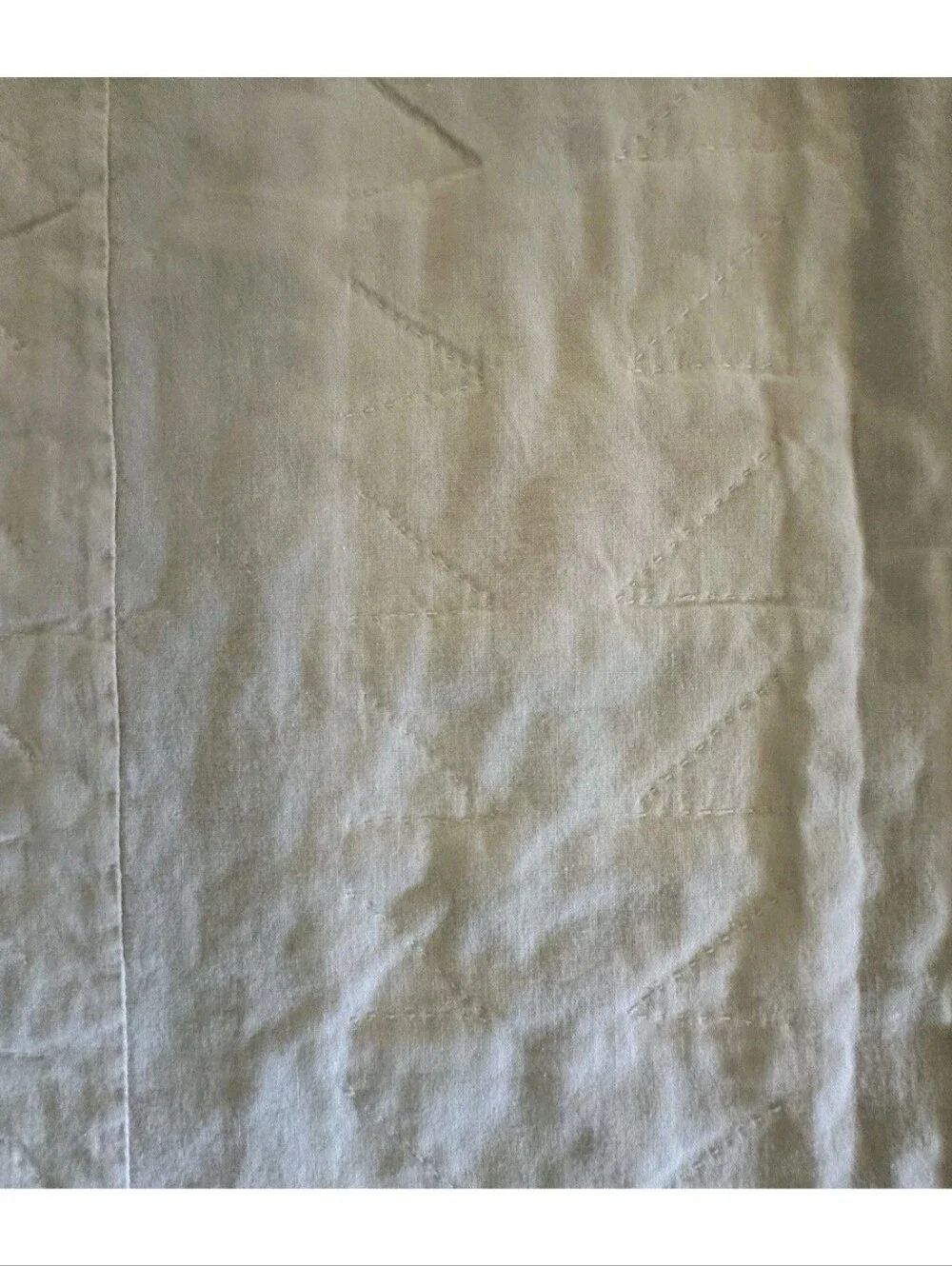 Vintage handmade flying geese quilt